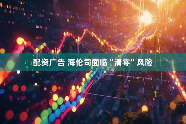 配资广告 海伦司面临“清零”风险